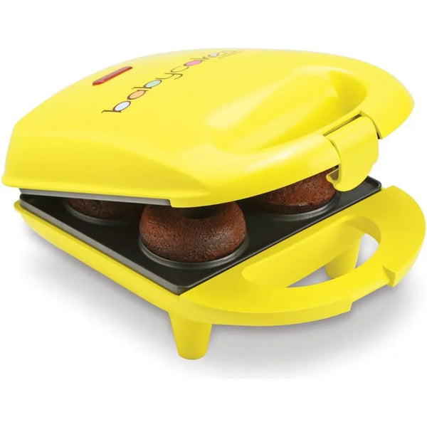 Mini Maquina Para Hacer Donas Babycakes Amarillo Facil Rapido Y Divertido