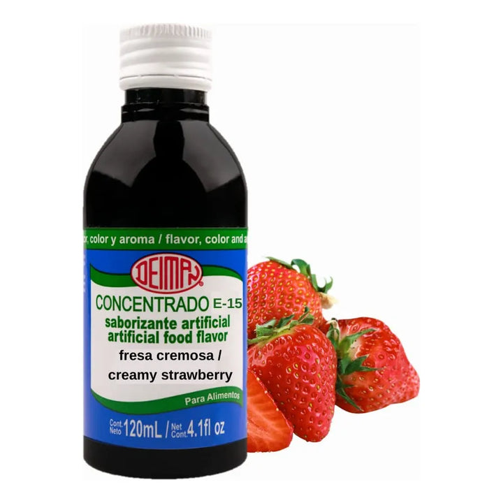 Aromatizante Artificial De Fresa Deiman 120 Ml Cremoso E-15 - Imagen 1