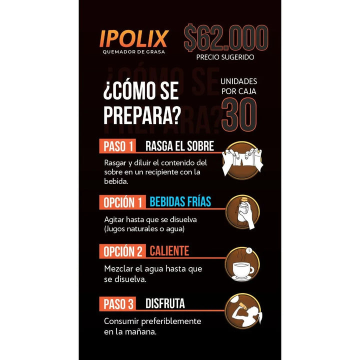 Ipolix X30 - Quemador De Grasa - Imagen 6