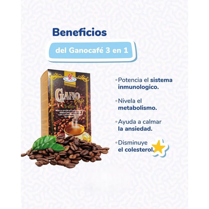 Ganocafe 3en1 Ganoexcel Cafe Tipo Capuchino - Imagen 4