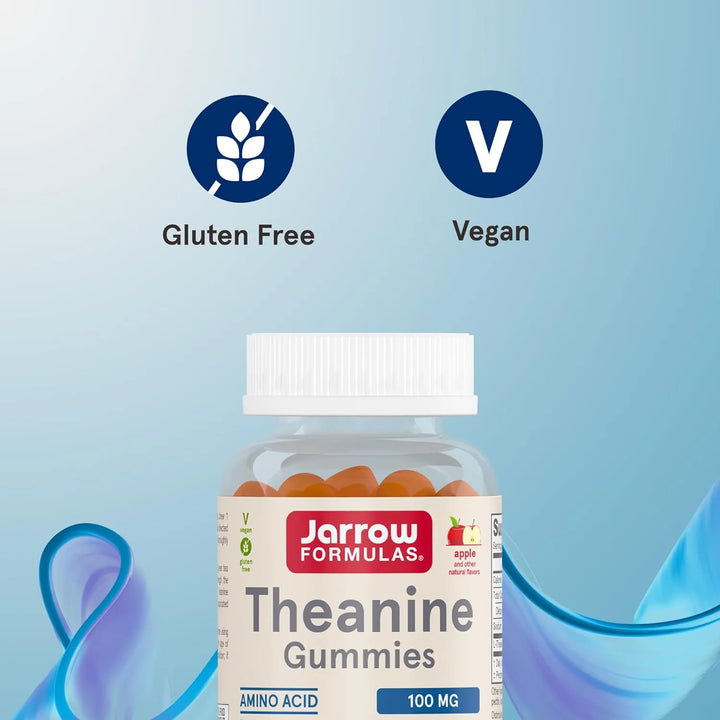 Teanina 100 Mg Aminoacidos Jarrow Formulas 60 Gomitas - Imagen 5