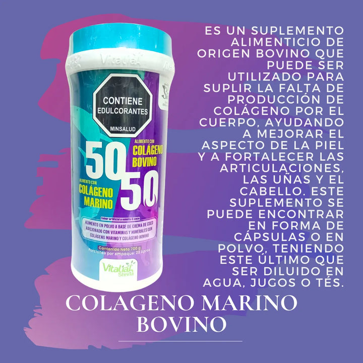 Vitaliah Colágeno Hidrolizado Marino Y Bovino 700g - Imagen 2