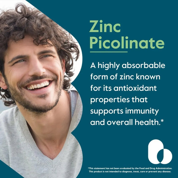 Picolinato De Zinc 50 Mg 240 Cápsulas Efectivas Sin Estearat - Imagen 4