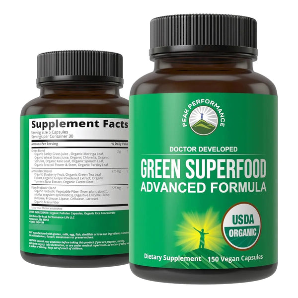 Cápsulas De Jugo Verde Orgánico 150 Unidades Energía Y Detox - Imagen 1