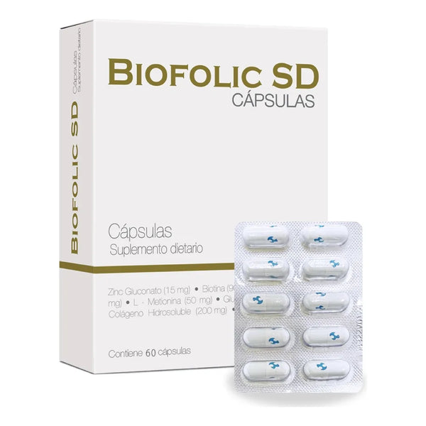Biofolic Sd Capsulas - Biohealthy 60 Capsulas No - Imagen 1