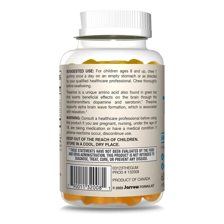Teanina 100 Mg Aminoacidos Jarrow Formulas 60 Gomitas - Imagen 9