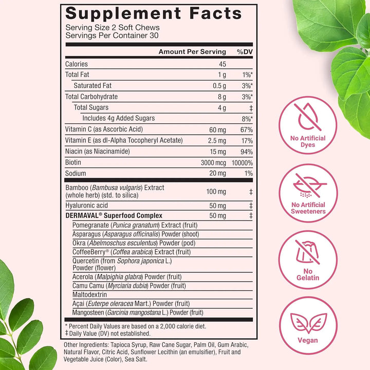Potenciador De Colágeno Biotina Ácido Hialurónico Vitamina C - Imagen 6