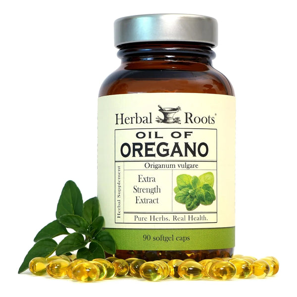 Aceite De Oregano Mediterraneo Herbal Roots 90 Caps Extra Fuerza 150mg Apoyo Inmunologico Digestivo