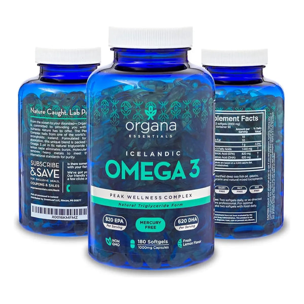 Aceite De Pescado Omega 3 2000 Mg Epa 820 Mg Dha 620 Mg 180 - Imagen 1