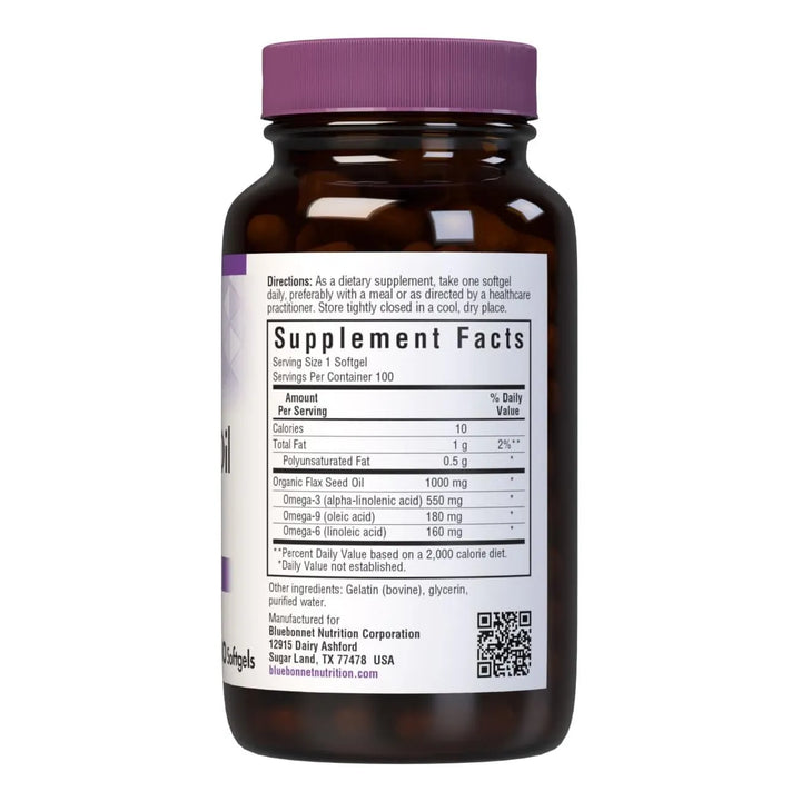 Aceite De Semilla De Lino 1000 Mg Rico En Omega 3 Ideal Para - Imagen 2