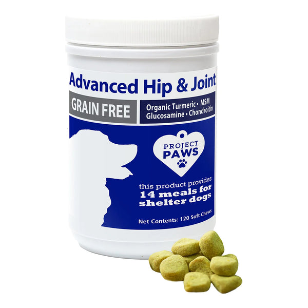 Suplemento Masticable Para Caderas Y Articulaciones De Perro Con Glucosamina Y Condroitina 120 Unidades
