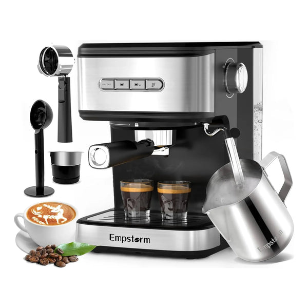 Máquina De Café Expresso 20 Bares Con Espumador Automático Para Café Profesional En Casa