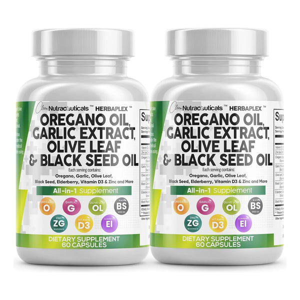 Aceite De Orégano Extracto De Ajo Y Aceite De Semilla Negra - Imagen 1