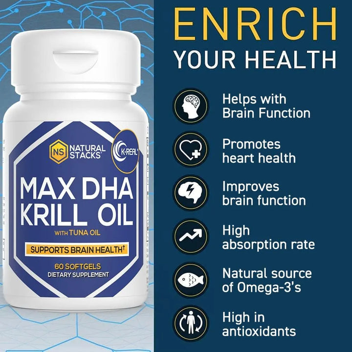 Cápsulas De Aceite De Krill Antártico 60 Unidades Apoyo Card - Imagen 5