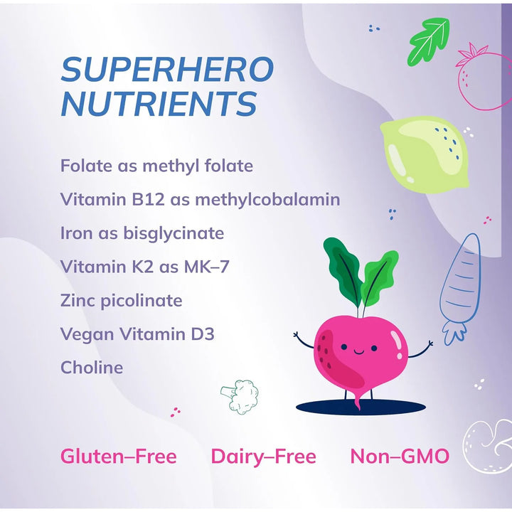 Cápsulas Multivitamínicas Para Niños Con Folato Metilo B12 Y - Imagen 3