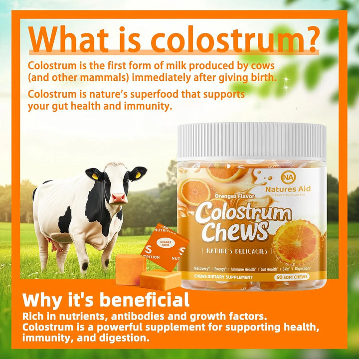 Calostro Masticable Con Probióticos Para Salud Intestinal Ap - Imagen 2