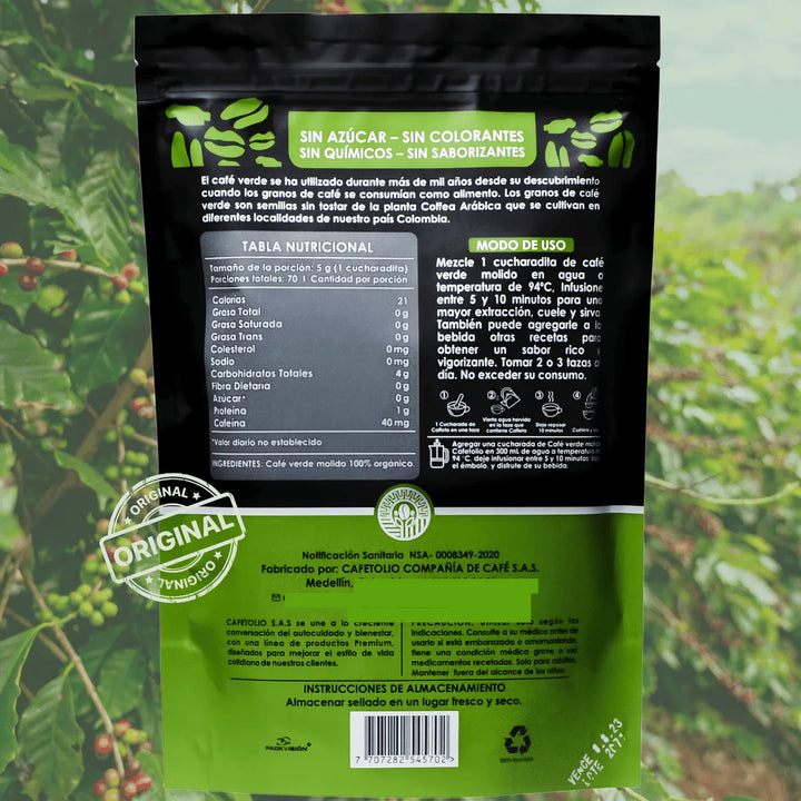 Café Verde - Cafetto 100% Puro Café - Imagen 7