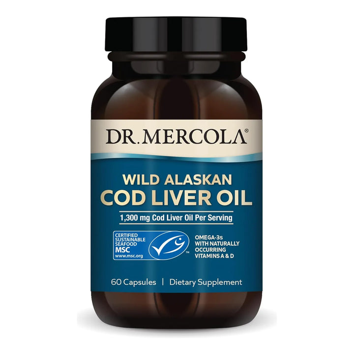 Aceite De Hígado De Bacalao 1300 Mg 60 Cápsulas Apoya Salud - Imagen 1