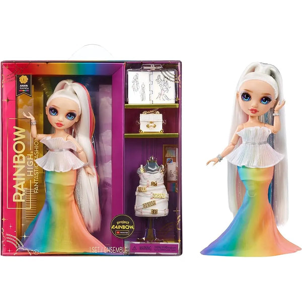 Muñeca Rainbow High Amaya Raine 11 Pulgadas 2 Trajes Y Accesorios Moda Arcoiris