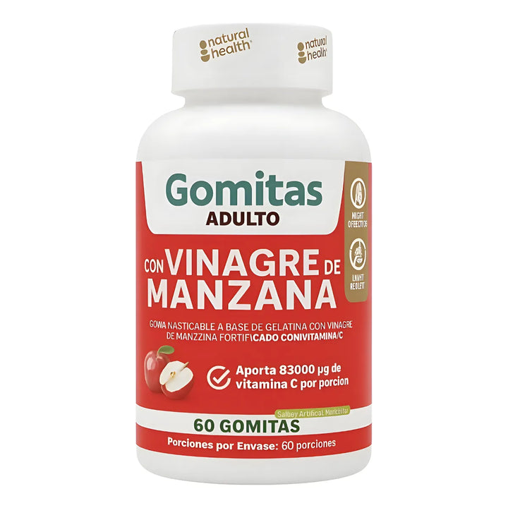 Gomas Vinagre De Manzana Gelatina + Vitamina C- Registro Invima - Imagen 1