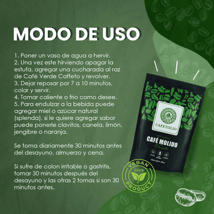 Café Verde - Cafetto 100% Puro Café - Imagen 8