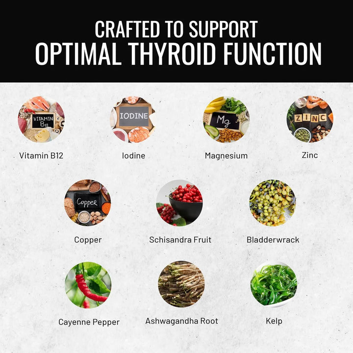 Apoyo Tiroideo Con Ashwagandha Cayena Schisandra Kelp Zinc V - Imagen 3