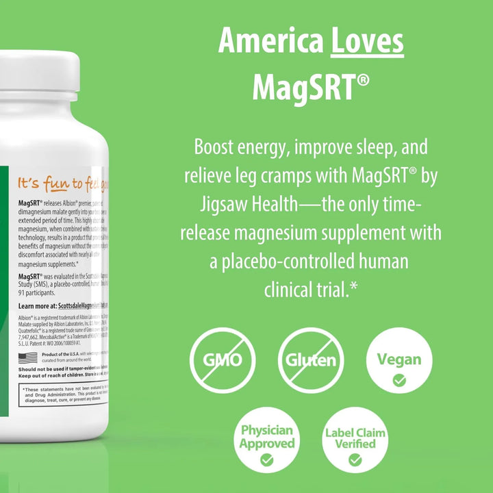Magnesio Srt 5704 Regular 30 Porciones 1000 Mg - Imagen 3