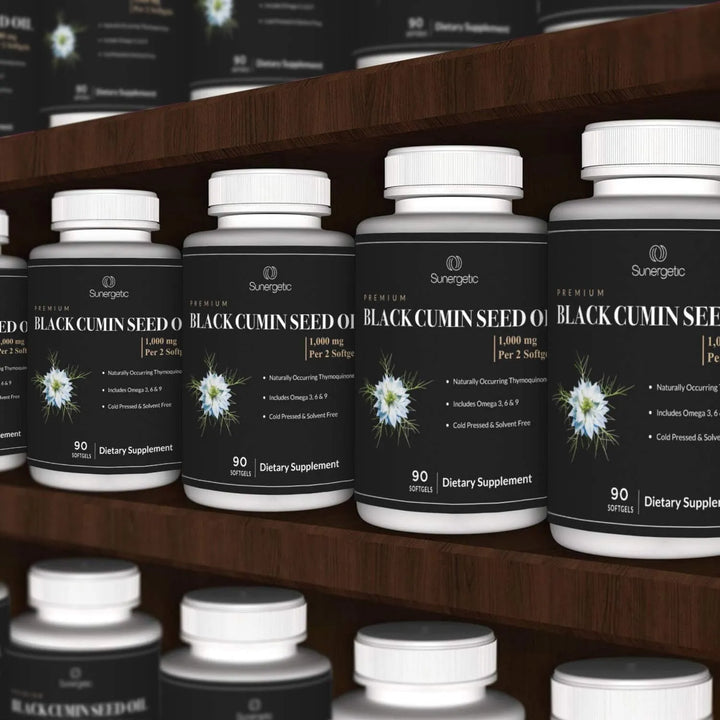Cápsulas De Aceite De Semilla De Comino Negro 1000 Mg Porció - Imagen 7