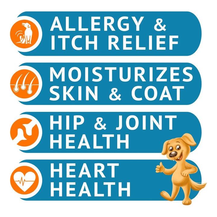 Aceite De Pescado Omega 3 Masticables Para Perros 360 Unidad - Imagen 2