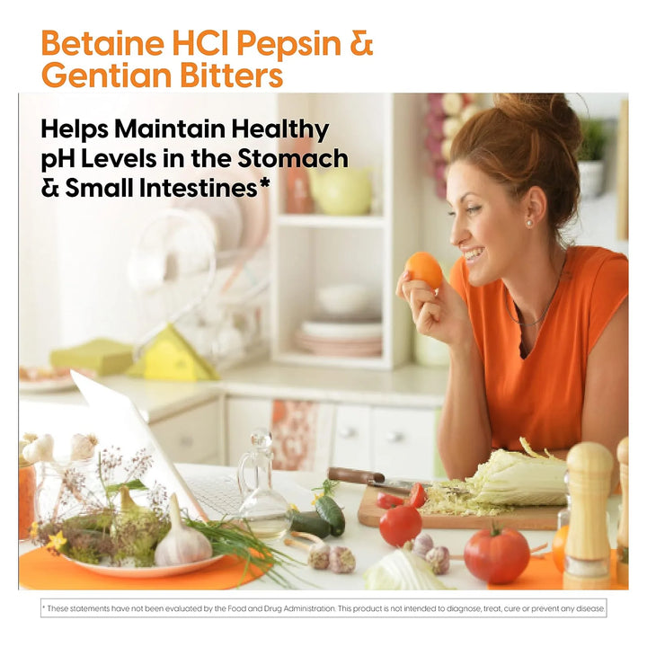 Betaine Hci Pepsin Y Gentian Bitters Doctors Best 360 Cap - Imagen 6