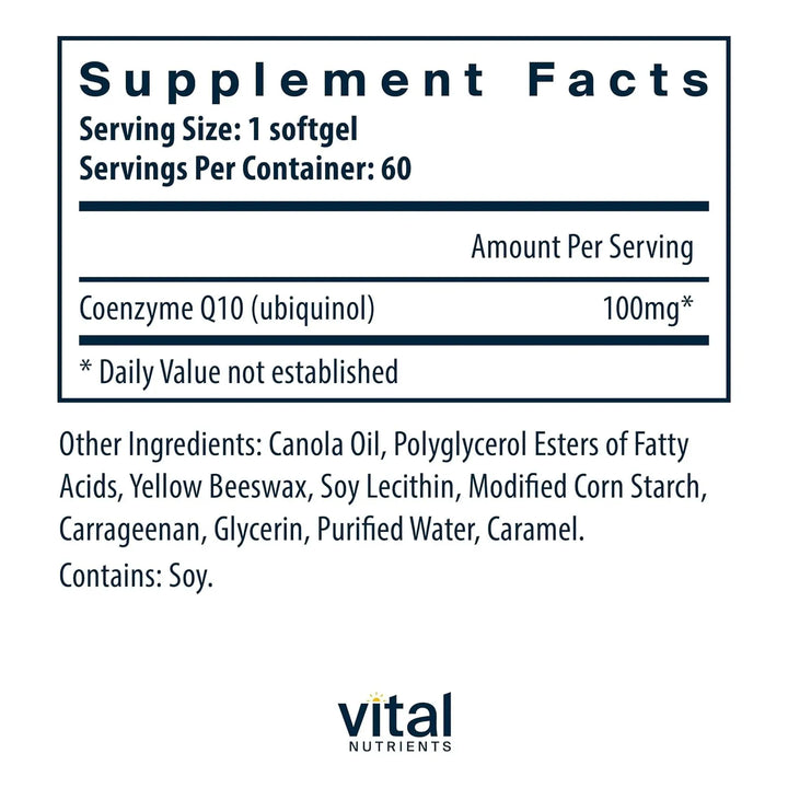 Ubiquinol Coq10 100mg Antioxidante Potente Para Salud Cardio - Imagen 2