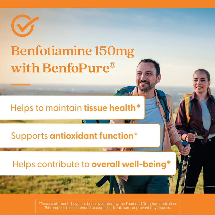 Benfotiamina 150 Mg 360 Cápsulas Vegetales Ayuda Metabolismo - Imagen 7