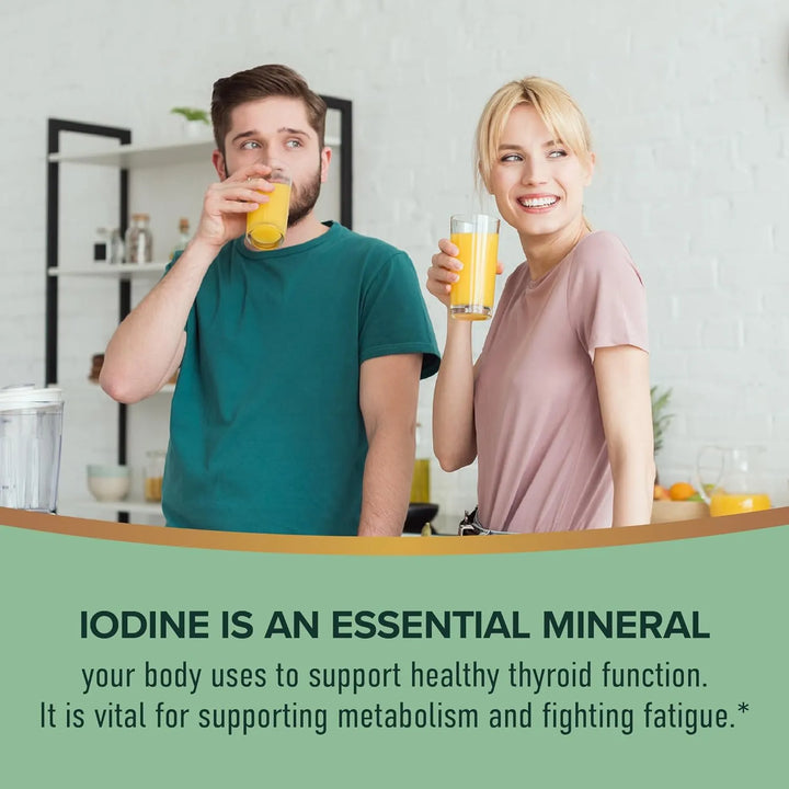 Líquido Orgánico De Yodo 1100 Mcg Apoyo Tiroides Y Metabolis - Imagen 4
