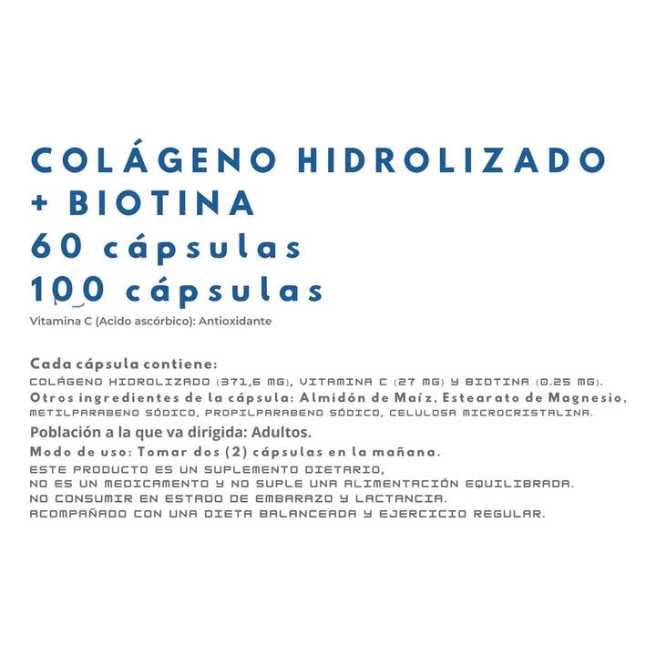 Colageno Hidrolizado + Biotina - Unidad A $559 - Imagen 3