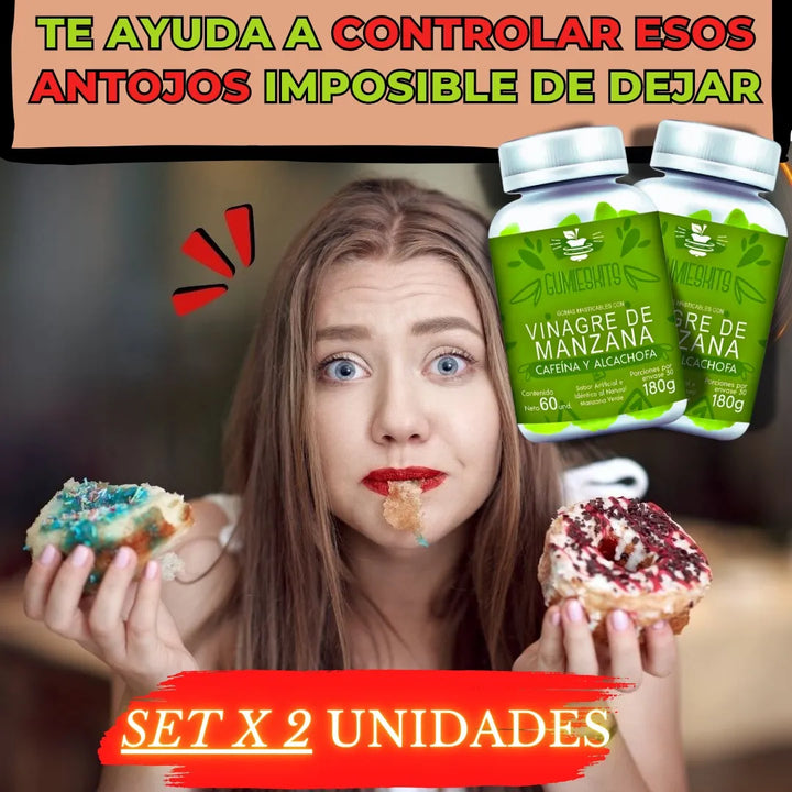 Gomas Adelgazantes Vinagre X2 Limón - Imagen 4