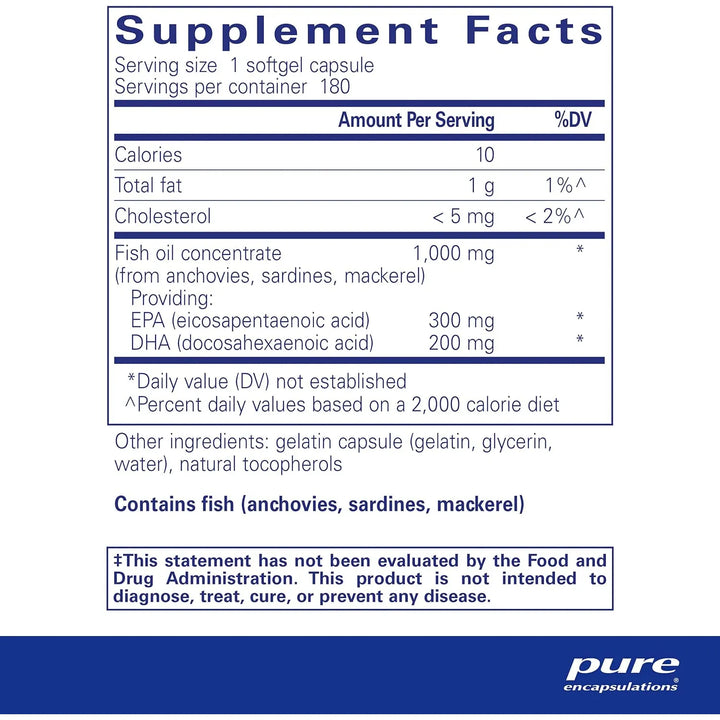 Aceite De Pescado Epa Dha Esencial Cápsulas Omega 3 Salud Ca - Imagen 2