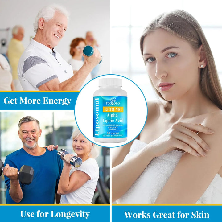Ácido Alfa Lipoico 1500 Mg Liposomal Para Energía Celular Me - Imagen 3
