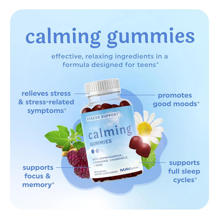 Gomitas Calmantes Para Adolescentes Con Teanina Ashwagandha - Imagen 2