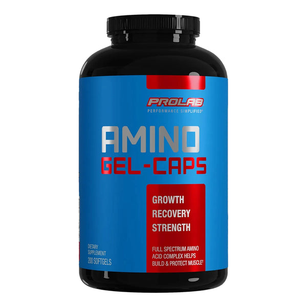 Cápsulas Amino Energía 200 Unidades Para Rendimiento Deportivo Amino GEL-CAPS