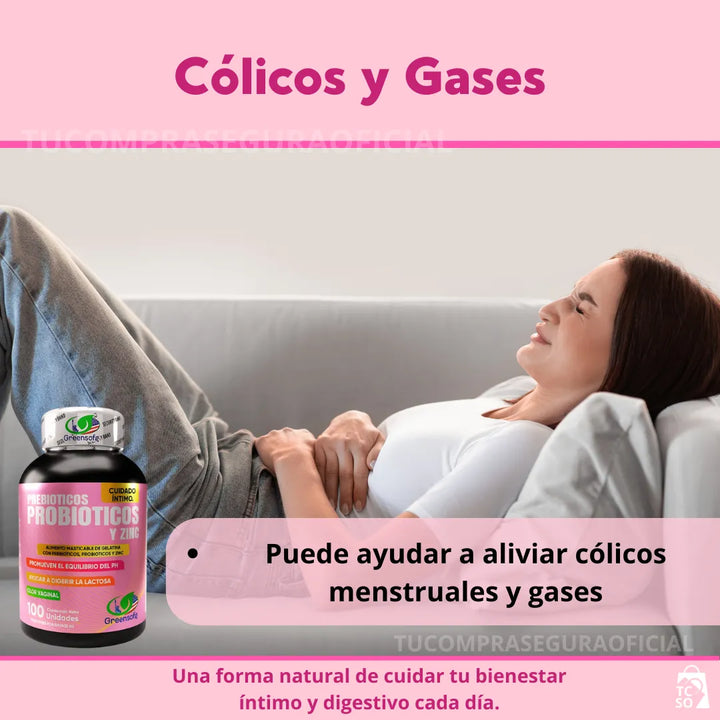 Probióticos Prebióticos Y Zinc Cuidado Intimo De La Mujer Sin Sabor - Imagen 6