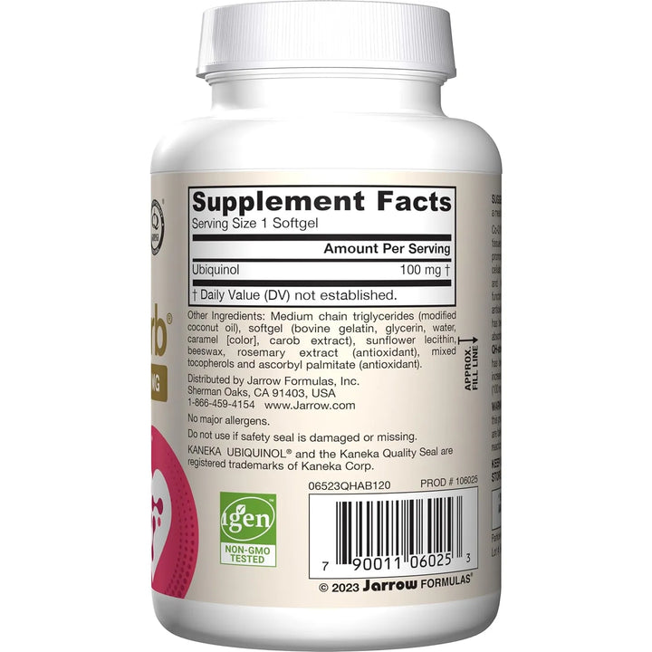 Qh-absorb 200 Mg Maxima Absorcion Jarrow Formulas 120 Cap - Imagen 2