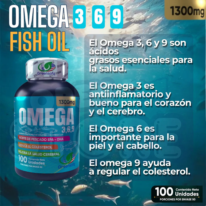 Omega 3, 6 & 9 Epa Dha 1300mg - Imagen 7