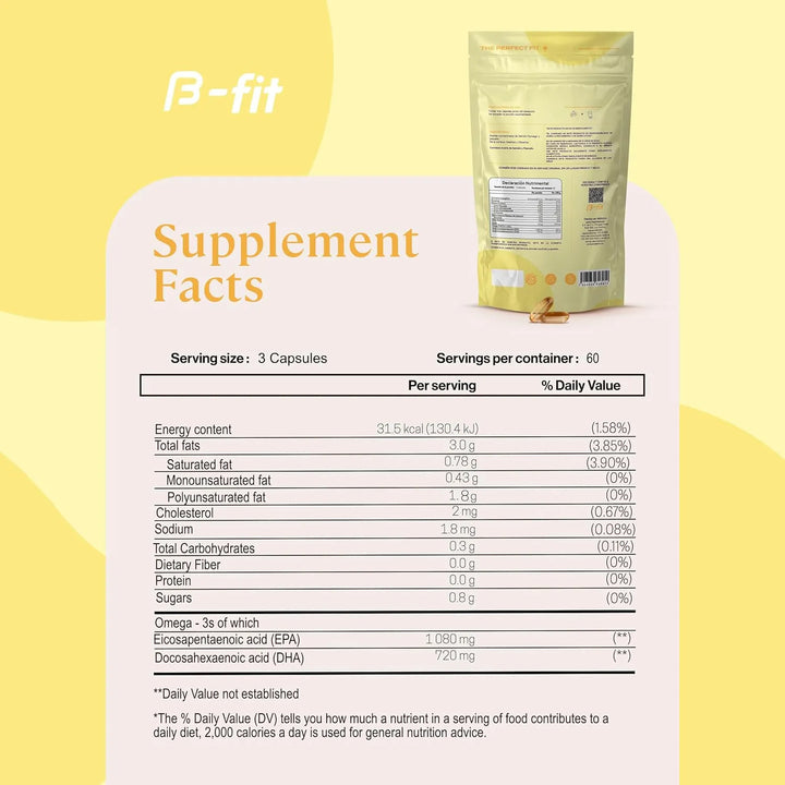 Aceite De Pescado Omega 3 1800 Mg Ácidos Grasos 1080 Mg Epa - Imagen 5