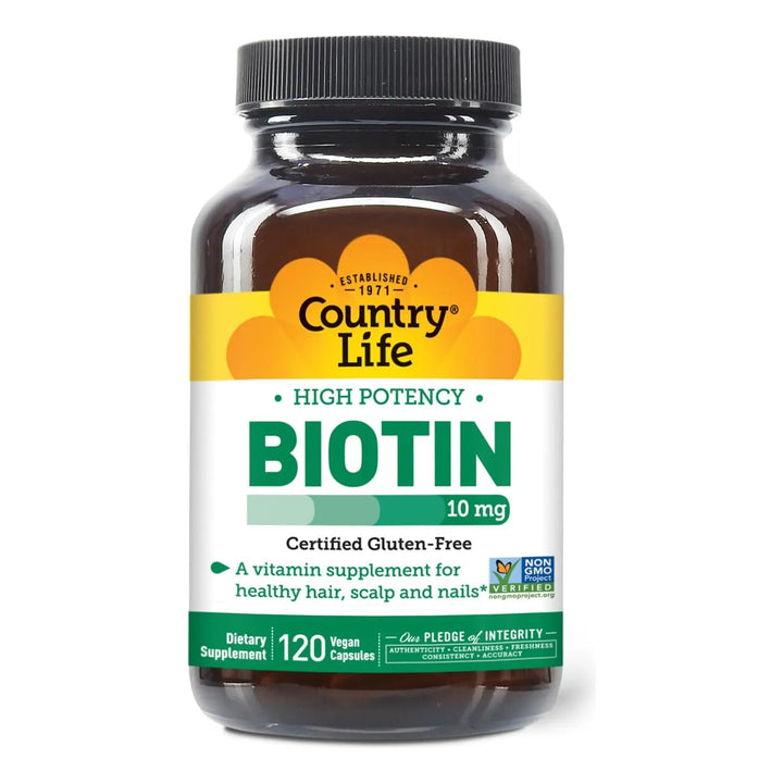 Biotina Alta Potencia 10 Mg 120 Cápsulas Vegetarianas 100% P - Imagen 2