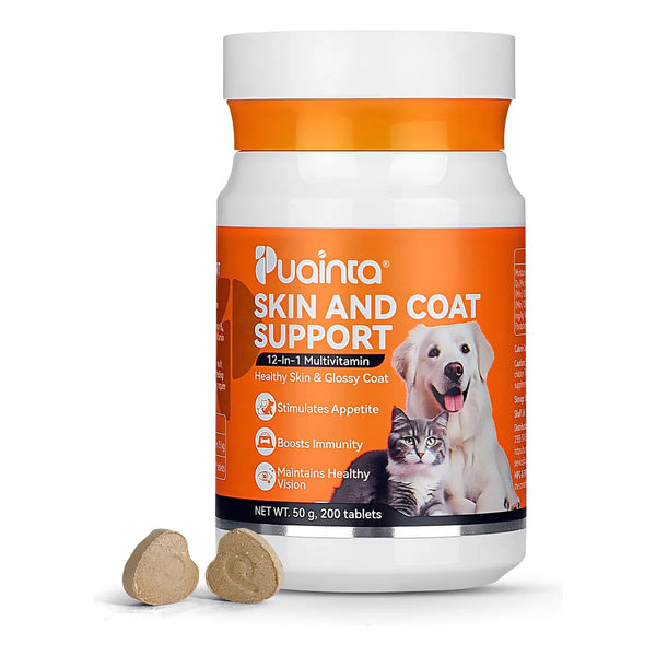 Multivitamínico 12 En 1 Para Soporte De Piel Y Pelaje De Per - Imagen 1