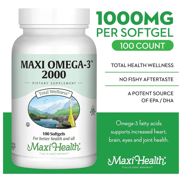 Aceite De Pescado Omega 3 Triple Fuerza 2000 Mg Kosher Cápsu - Imagen 2