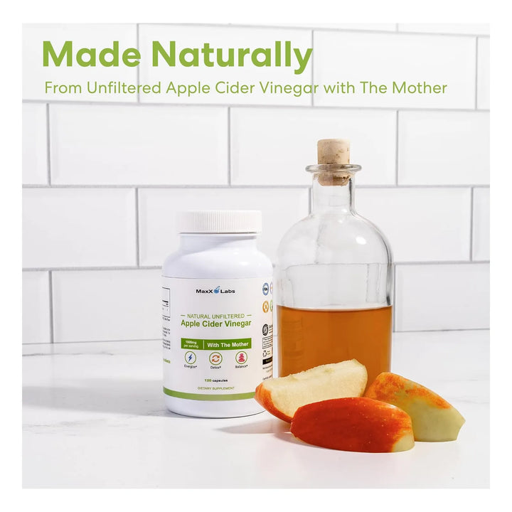 Cápsulas De Vinagre De Sidra De Manzana Con Madre 1500 Mg Me - Imagen 3