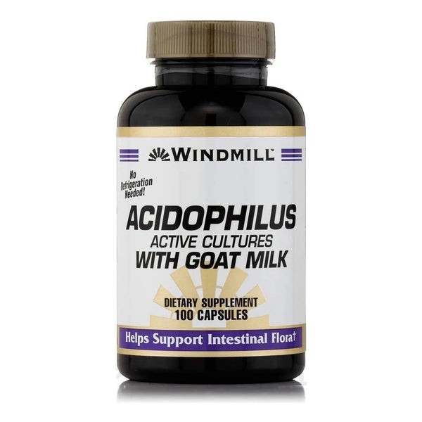 Cápsulas De Acidophilus Con Leche De Cabra 100 Unidades Prob - Imagen 1