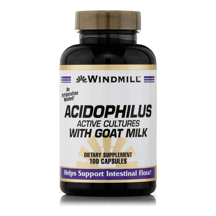Cápsulas De Acidophilus Con Leche De Cabra 100 Unidades Prob - Imagen 1