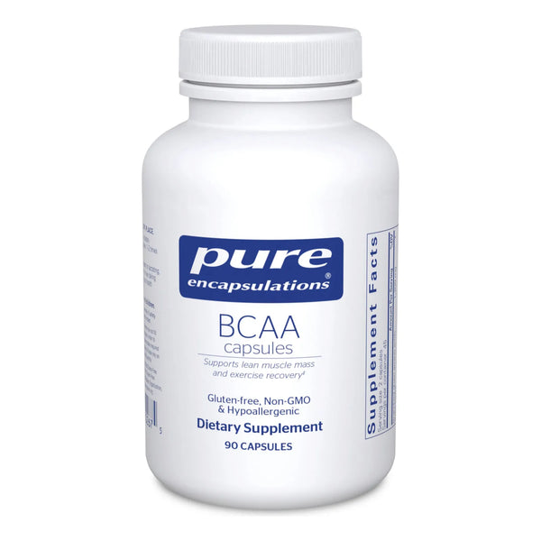 BCAA Cápsulas Hipoalergénicas Suplemento Para Función Muscular Y Recuperación 90 Cápsulas